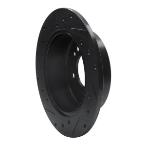 Kia Rondo Brake Rotor (1) - Rear Right - R1 Concepts - Drilled & Slotted - Black - `07-`12